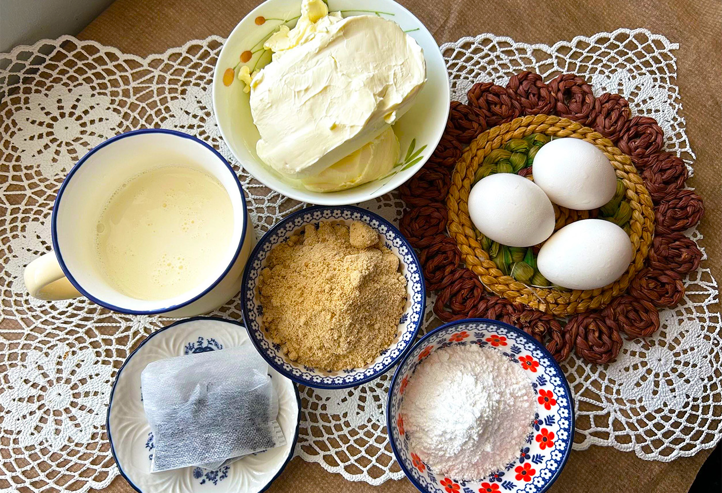 アールグレイ香るブラックカラントチーズケーキ