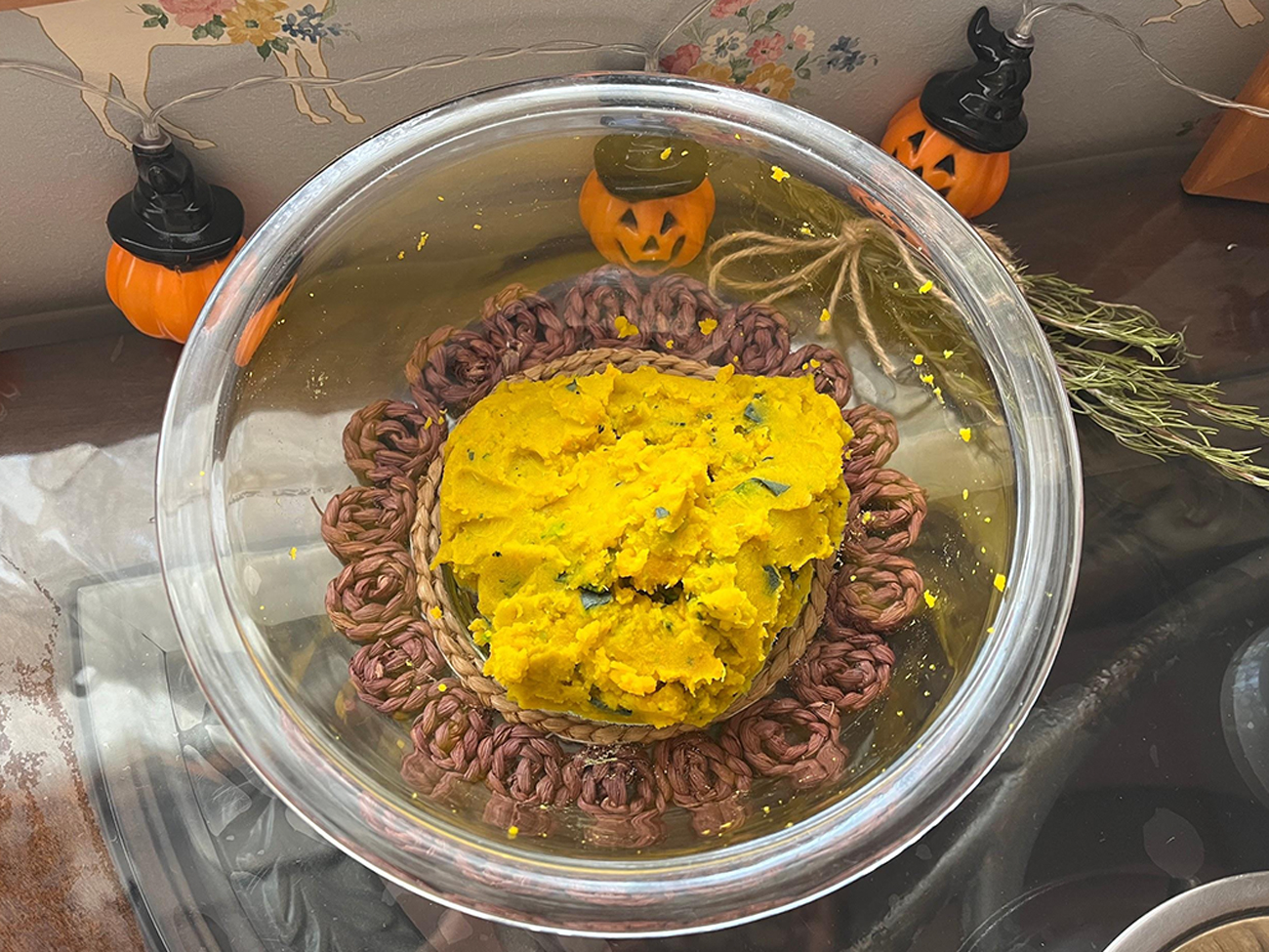 カボチャとブラックカラントのアーモンドケーキ